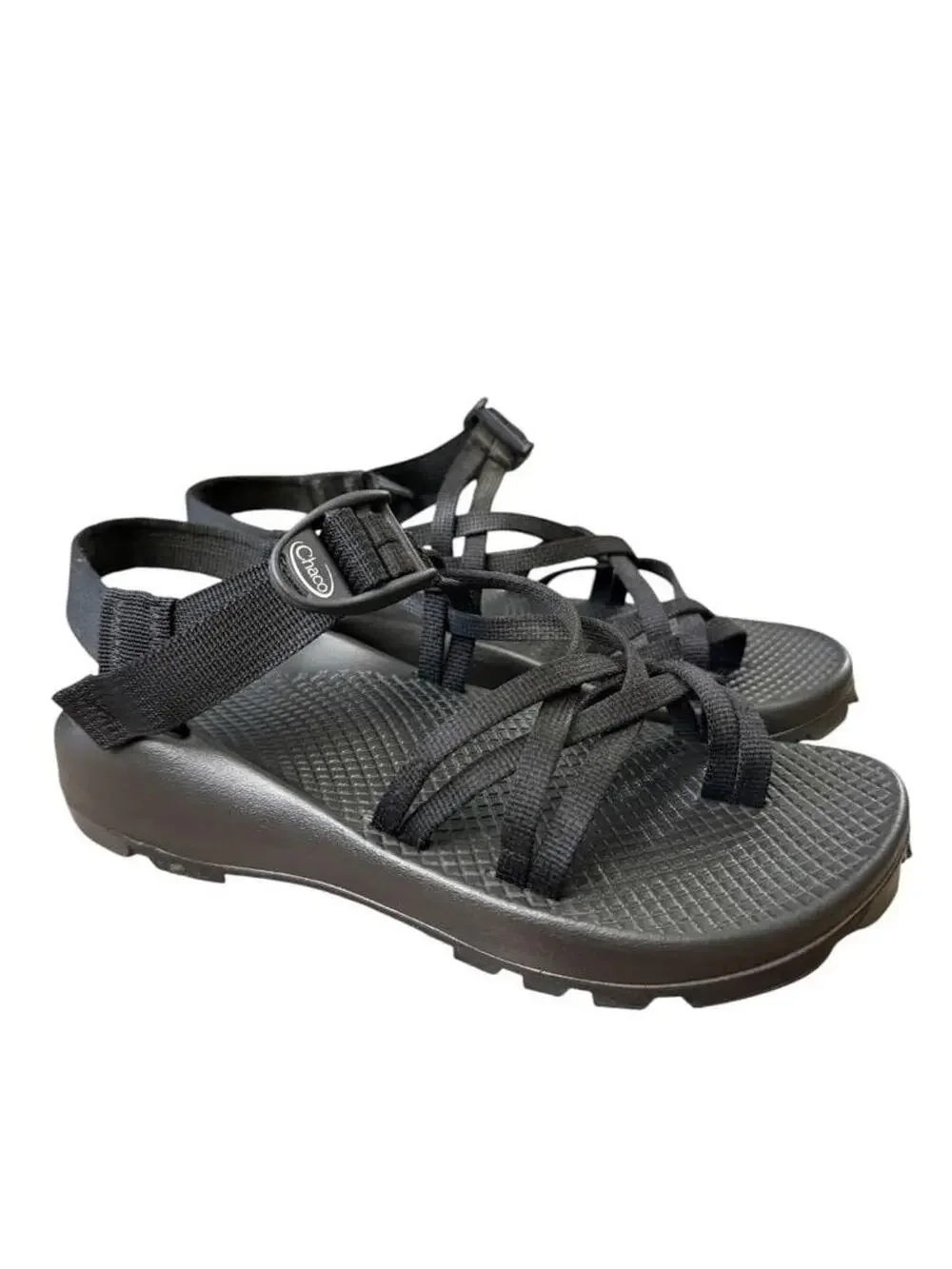 Vintage y2k Chaco ZX2 Unaweep Black Sandal Women size 6